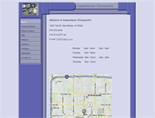 Tablet Screenshot of kasperbauerchiropractic.com